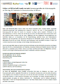 Kultur und Wirtschaft kreativ vernetzt
